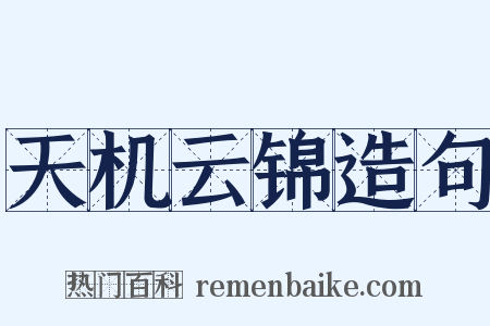 天机云锦造句是什么意思的图片